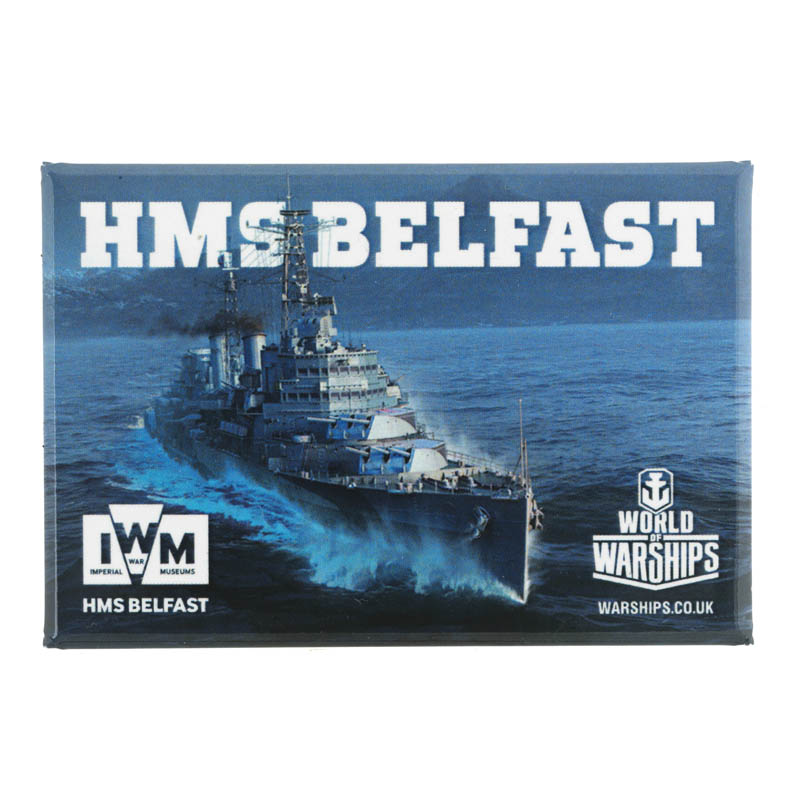 HMS belfast world of warships imperial war museums merchandise fridge magnet souvenir